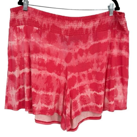 Torrid 5 Inch Pull-On Super Soft High-Rise Short Pink Tie Dye Size 2X NWT - Picture 1 of 9